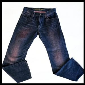 AMERICAN EAGLE Mens Dark Blue Jeans Slim Straight 29 x 30 Excellent Condition